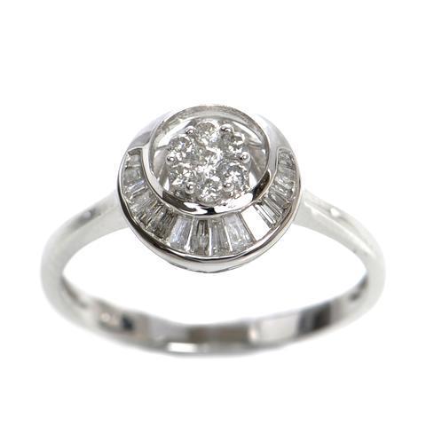 Channel set deals baguette diamond ring